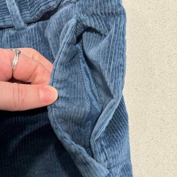 Theory metal blue used Corduroy pants size 8 - Picture 14 of 16